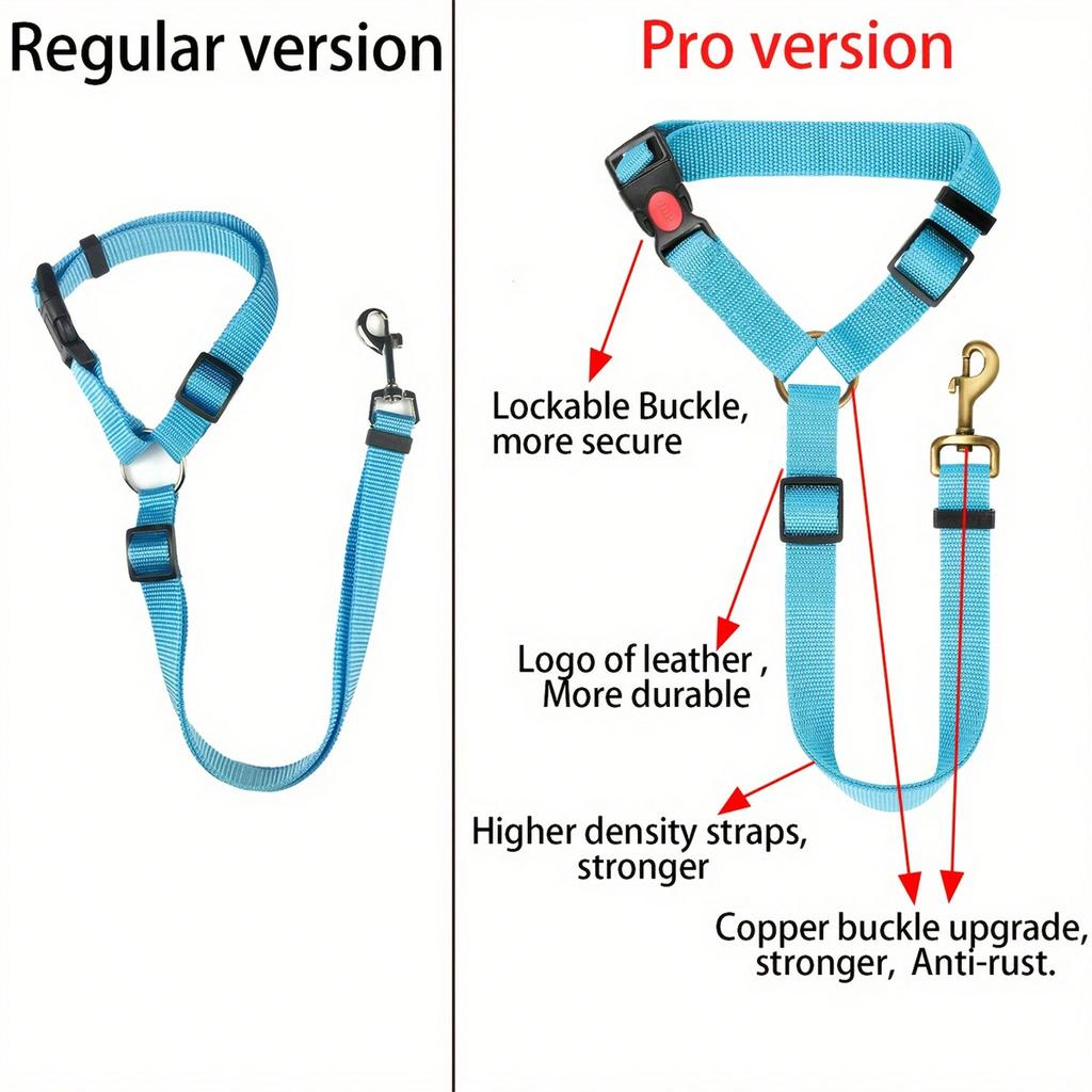 1pc Pet Car Belt, Dog Cat Car Leash, Retractable Backseat Pet Tether, Keep Your Dogr! Dog Outing Dog Stuff