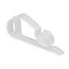 100Pcs White/Black/Green Christmas Lights Gutter Clips Reusable Plastic Gutter Clips 5*2.3cm Frostproof