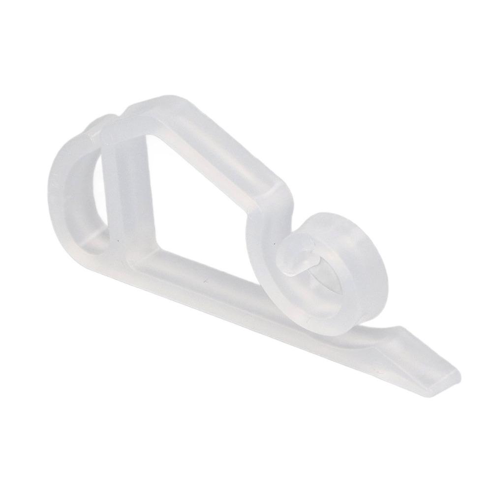 100Pcs White/Black/Green Christmas Lights Gutter Clips Reusable Plastic Gutter Clips 5*2.3cm Frostproof