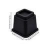 4 Pieces Furniture Riser with Flared Base Floor Protecting Sofa Elevators Stable Bed for