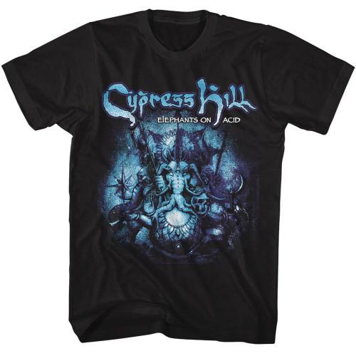 Cypress Hill Elephants On Acid EOA Black T-Shirt Unisex T-Shirt XL