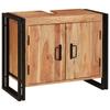 Bathroom Vanity Cabinet Brown 71 X 33 X 58 Cm Solid Acacia Wood