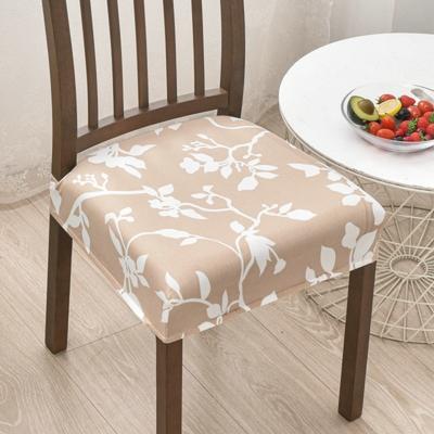 Weiche Bedruckte Design Stretch Stuhlbezüge Quadratisch Abnehmbare Stuhlbezüge Elastischer Boden Stuhl Sitzbezug Heimdekoration