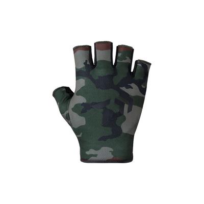 Daiwa Quick-Drying Gloves 5-Finger Cut DG-6523 Green Camouflage XL