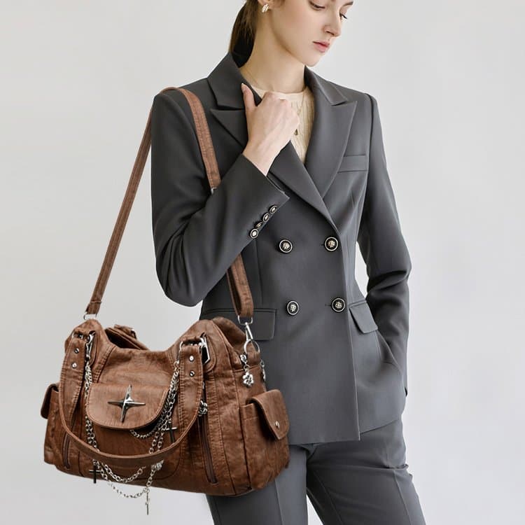 Women's Large Capacity Handheld Shoulder Crossbody Bag