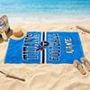 Titans Football Jersey Customizable Name Beach Towel Soft Durable Quick-Dry Suitable for Swimming Gym Camping Yoga Vacation