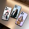 P-Peraya M-Malisorn Faye Soft Silicone Black Cover,Phone Case For iPhone 17,16,15,14,13,12,11 Plus,Pro Max,XS