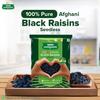 Tata Sampann Afghani Black Raisins Seedless 100% Pure Kali Kishmish Delicious Snack Rich in Potassium and Fibre 200 g Pack