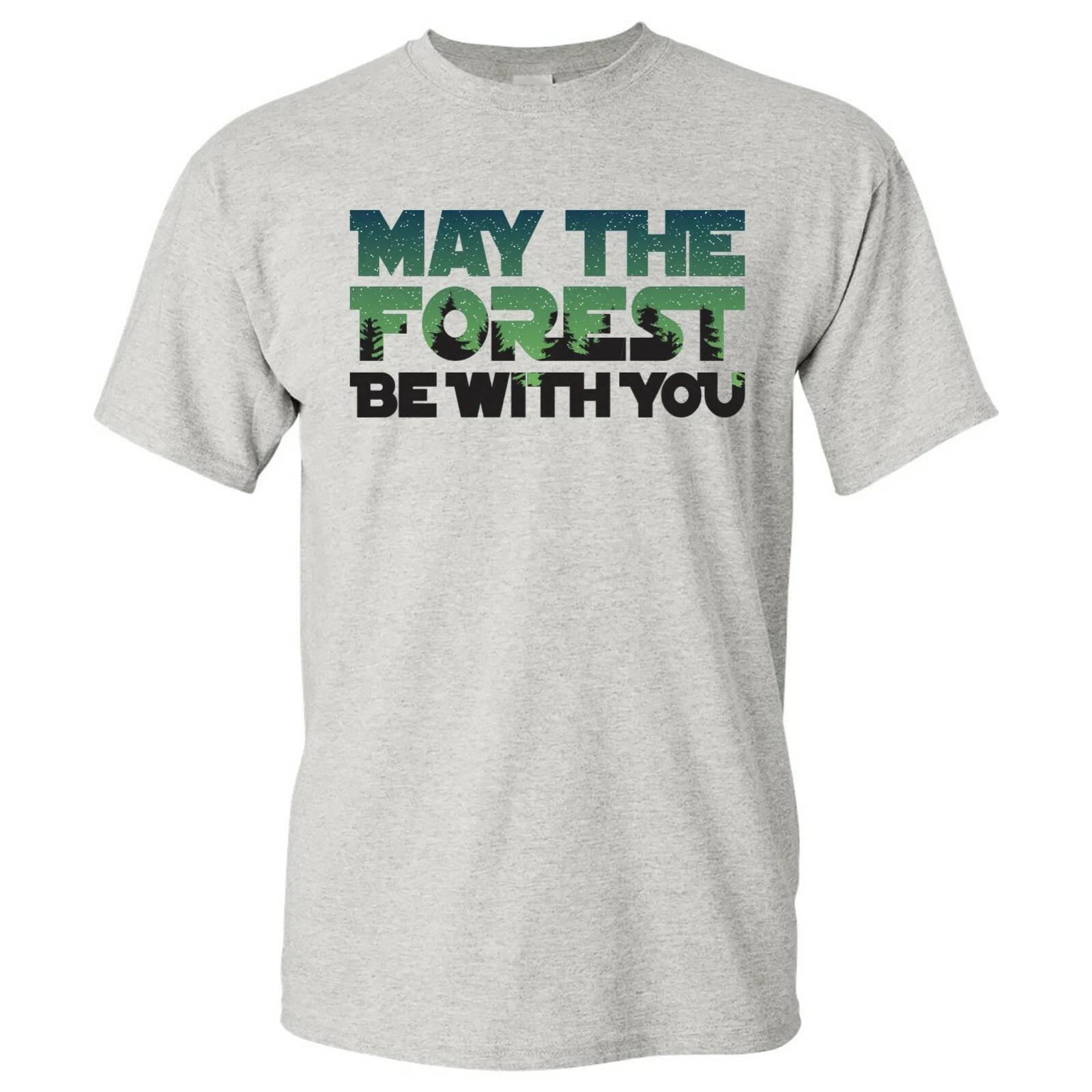 May The Forest Be with You - Movie Camping Outdoors Funny T-Shirt L