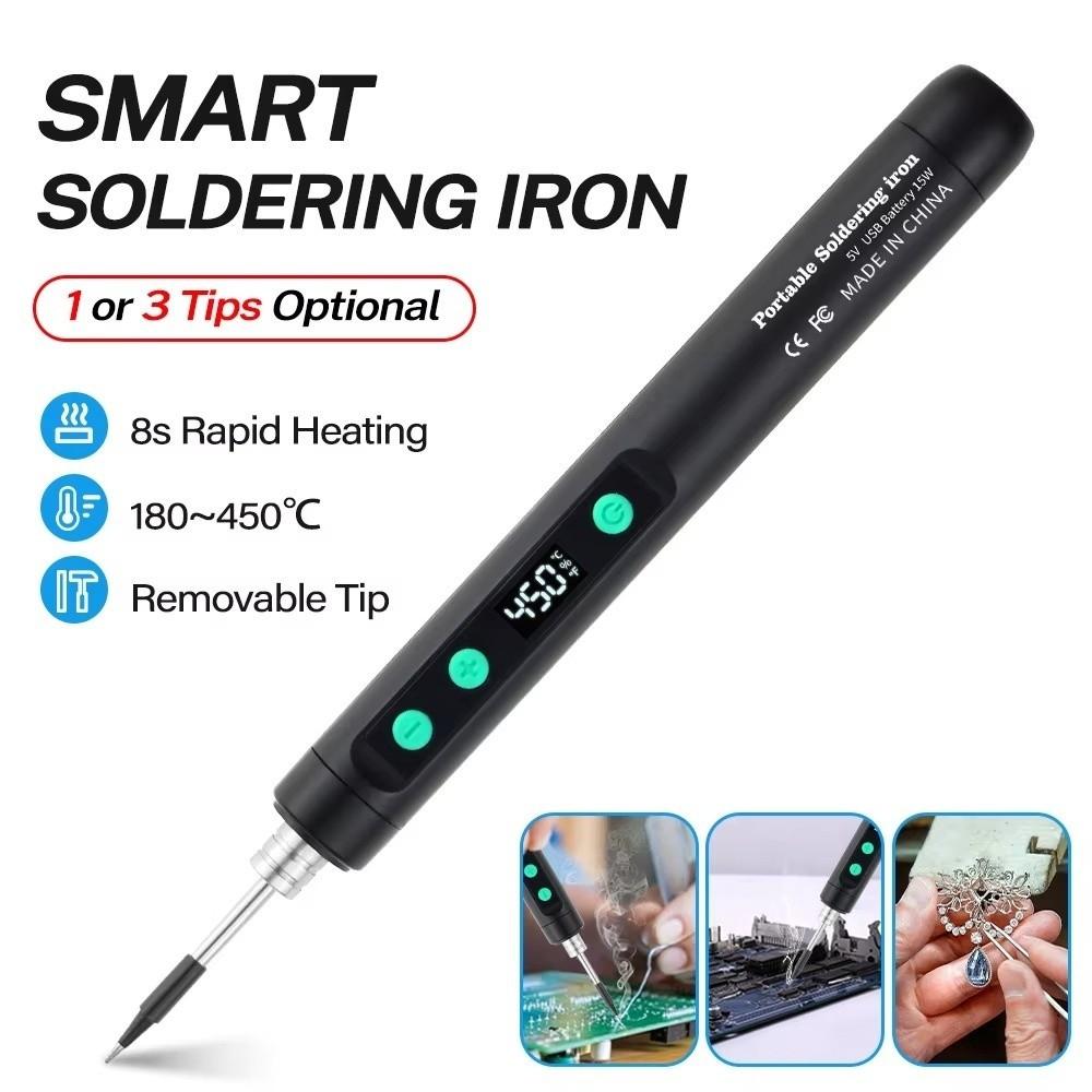 5V/15W Electric Iron Solder Speed Heating Welding Tool Kit Pen USB Soldering Iron  DIY Home Repair