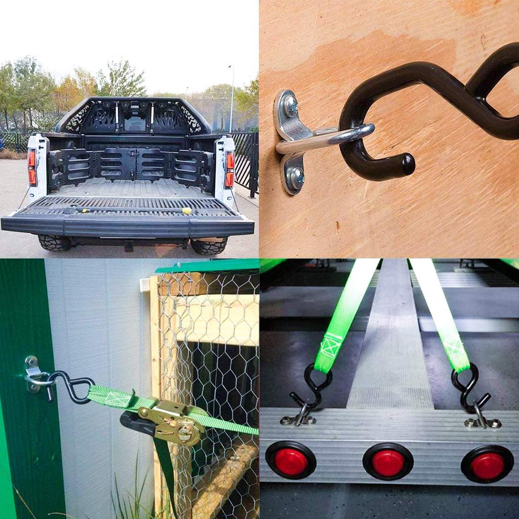 MITUKE D-Ring Trailer Anchor Tie Down Ring Load Anchor Forged Lashing Ring Corrosion Resistant Durable Easy Installation [Pack of 10]