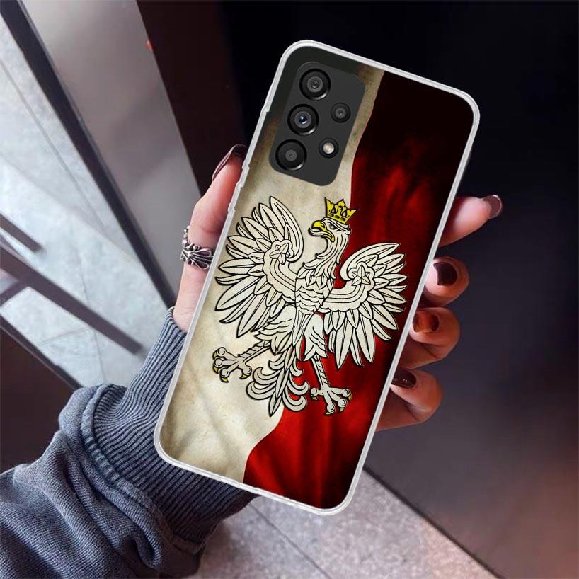 Poland Flag Phone Case For Samsung Galaxy A17 A57 A37 A16 A26 A36 A56 A15 A25 A35 A55 A14 A13 A54 A53 A34 A24 A33 A23 Galaxy A17