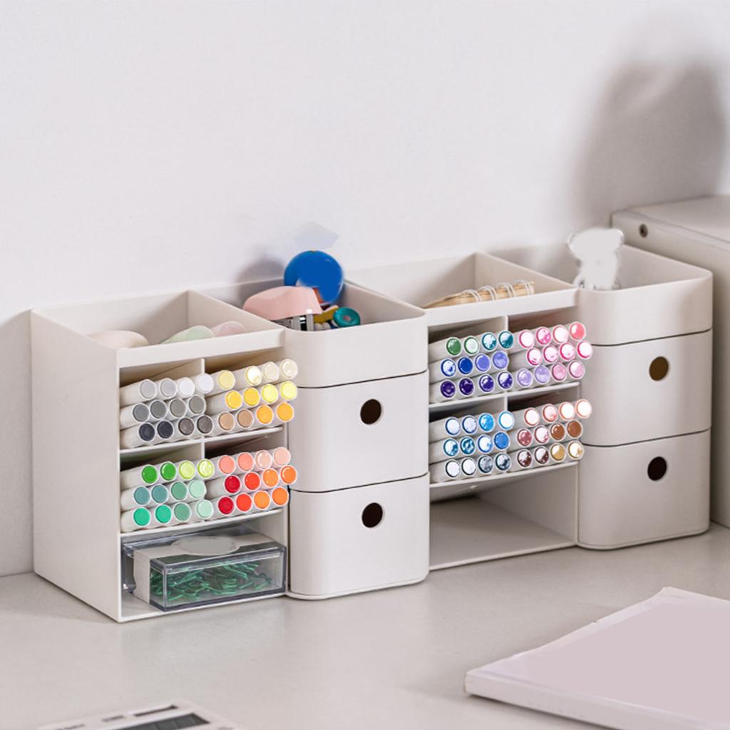 Desk Organizer Multipurpose Stylish Simple Style Drawer Design Desktop Storage Box with Slant