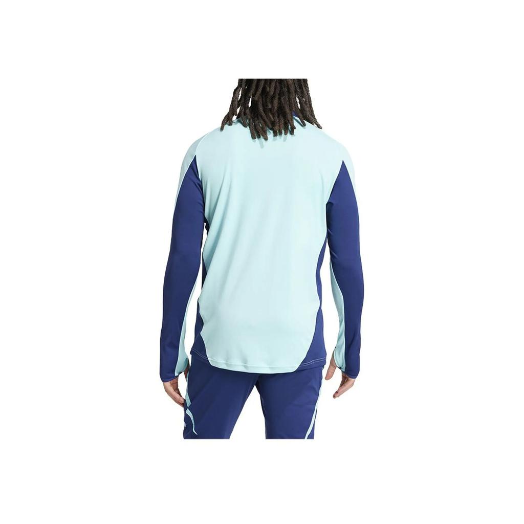 Adidas Training Top Comfortable Sports Casual Sweat-Wicking Football Shirt Men Tops Blue IT2208