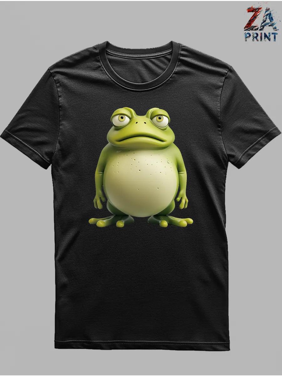 Frog print T-shirt XL
