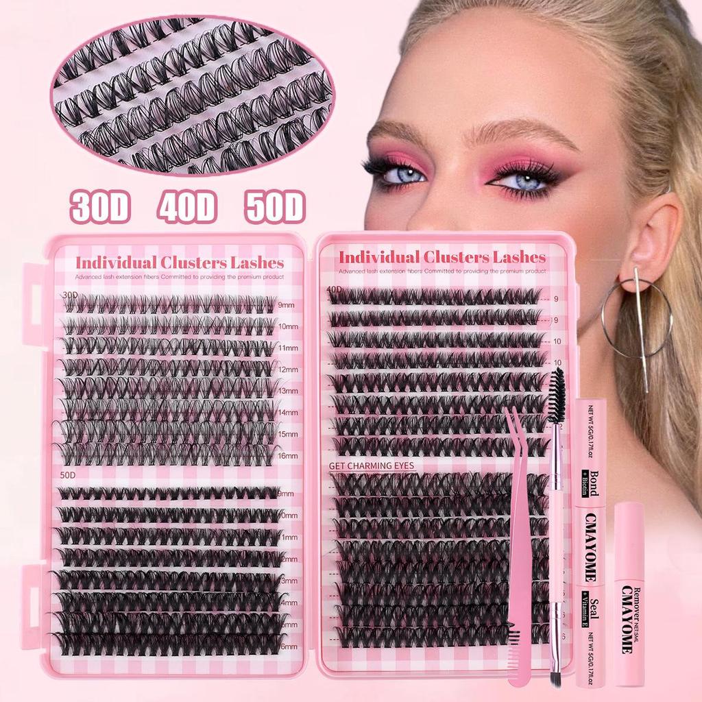 D Curl Large Capacity 30D/40D/50D Mixed Eyelash Set - 640 Clusters