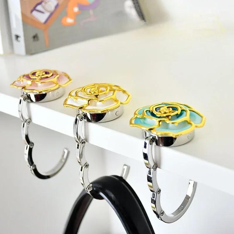 Multi Style Bag Holder Handbag Hanger Folding Hooks Portable Key Ring Rack Table Hook Hardware Travel Outdoor Storage Hanger