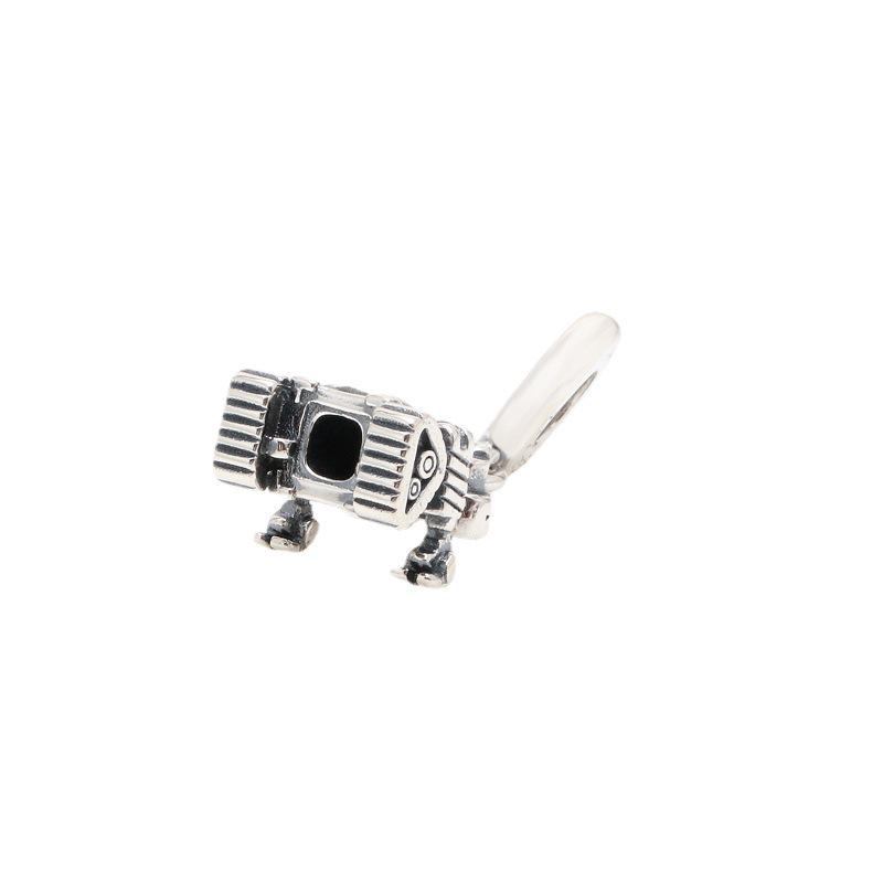 Collier Pendentif Robot Wall-E Pixar Plaqué Argent - Charme Mode Américain Européen Cadeau