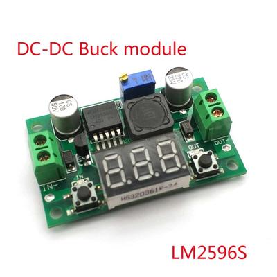 LM2596S LM2596 DC 4.0~40 auf 1.3-37V Einstellbares Abwärts-Leistungsmodul + LED-Voltmeter DC-DC-Modul
