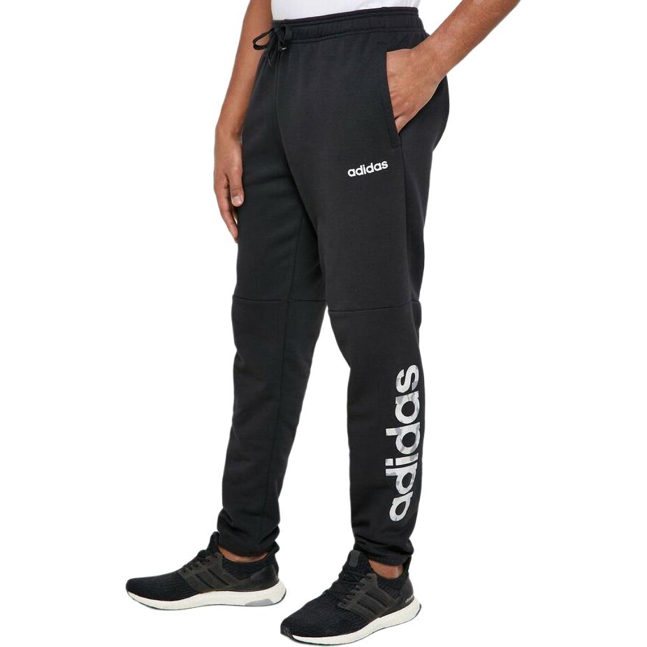 Adidas Essentials Camo Linear Pants Men Bottoms Black EI9747