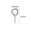 300Pcs Elegant Eye Screw Pins Strong Silver Screw Eye Bolts for DIY Jewelry Design Necklace Bracelet Keychain Craft Supplies