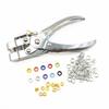 400 Sets 5mm + Eyelet Installation Punch Pliers Copper Color Air Eyelet Grommet Tool Set