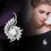 Elegant Floral Brooch, High-end Women's Versatile Pearl Brooch, Personalized Anti-glare Pin