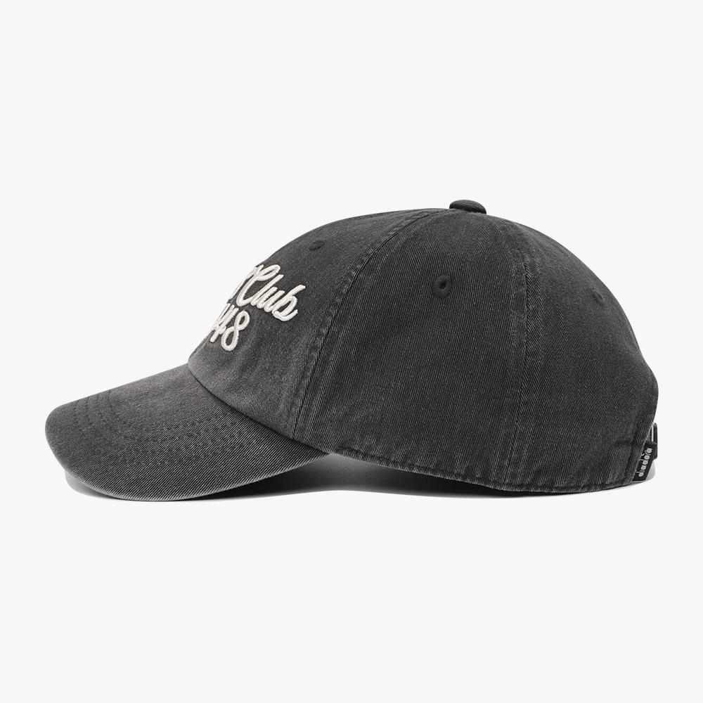 diadora Washed Cap Charcoal Grey