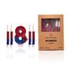 5PCS Spider-Man Birthday Number Candles: Red & Blue Cake Decoration Set