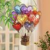 Hot Air Balloon Decoration 2D Flat Acrylic Pendant Colorful Hot Air