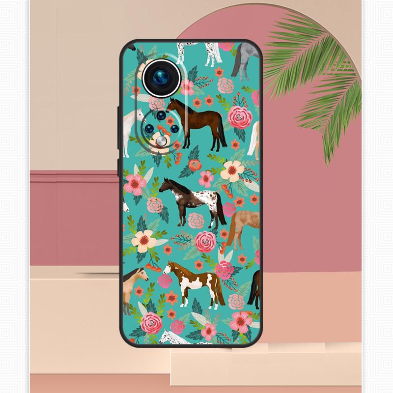 

Horses Pattern Collage Case For Honor Magic 7 Lite 5 6 8 Pro Honor 400 200 X9c X9b X9a X8b X8a X8c 50 70 90 Cover Honor Magic6 Lite