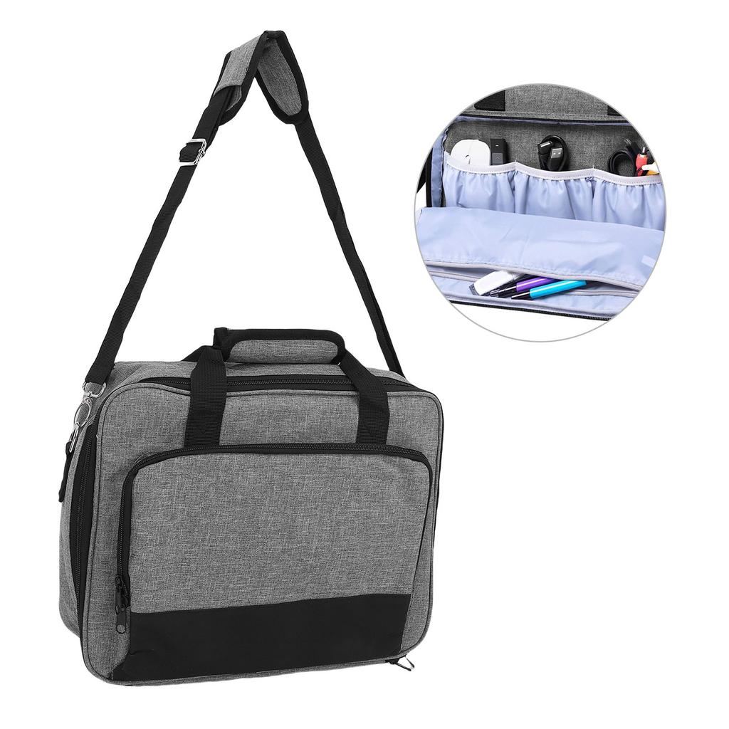 Projector Carrying Case Projector Bag with Accessories Storage Pockets Shoulder Strap
