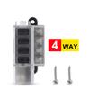 4/8 Way Circuit Fuse Box for Car & Truck - 12V/24V with ATO Blade Fuses and Circuit Breaker - Car Fuse Accessory wholesale New