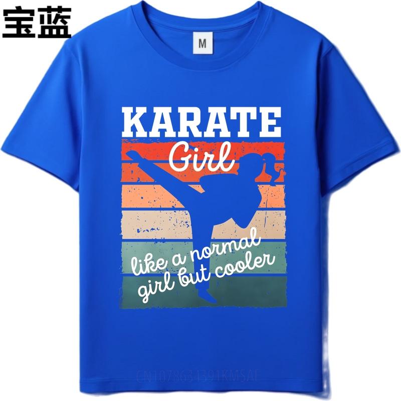 Rock Unisex Round Neck tshirt Oversized Karate Girl Like A Normal Girl But Cooler Comfort For her tees summer teeshirt for him
