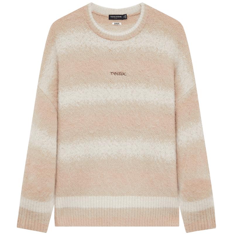 Teenie Weenie Men's Retro Gradient Stripe Knitted Sweater