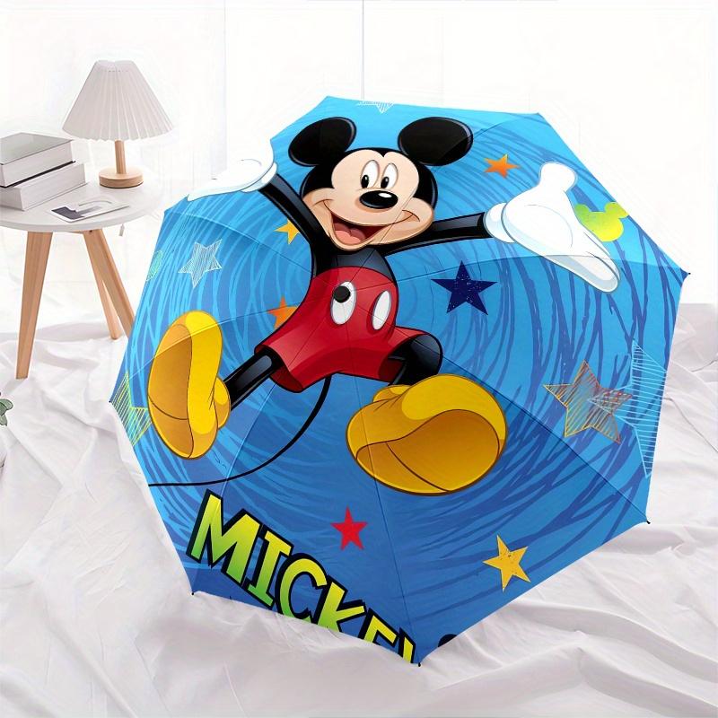 Mickey Mouse,Disney Automatic Umbrella - Tri-fold Portable Umbrella, Best Holiday Gift for Men and Women, Durable Iron Frame, Playful Design