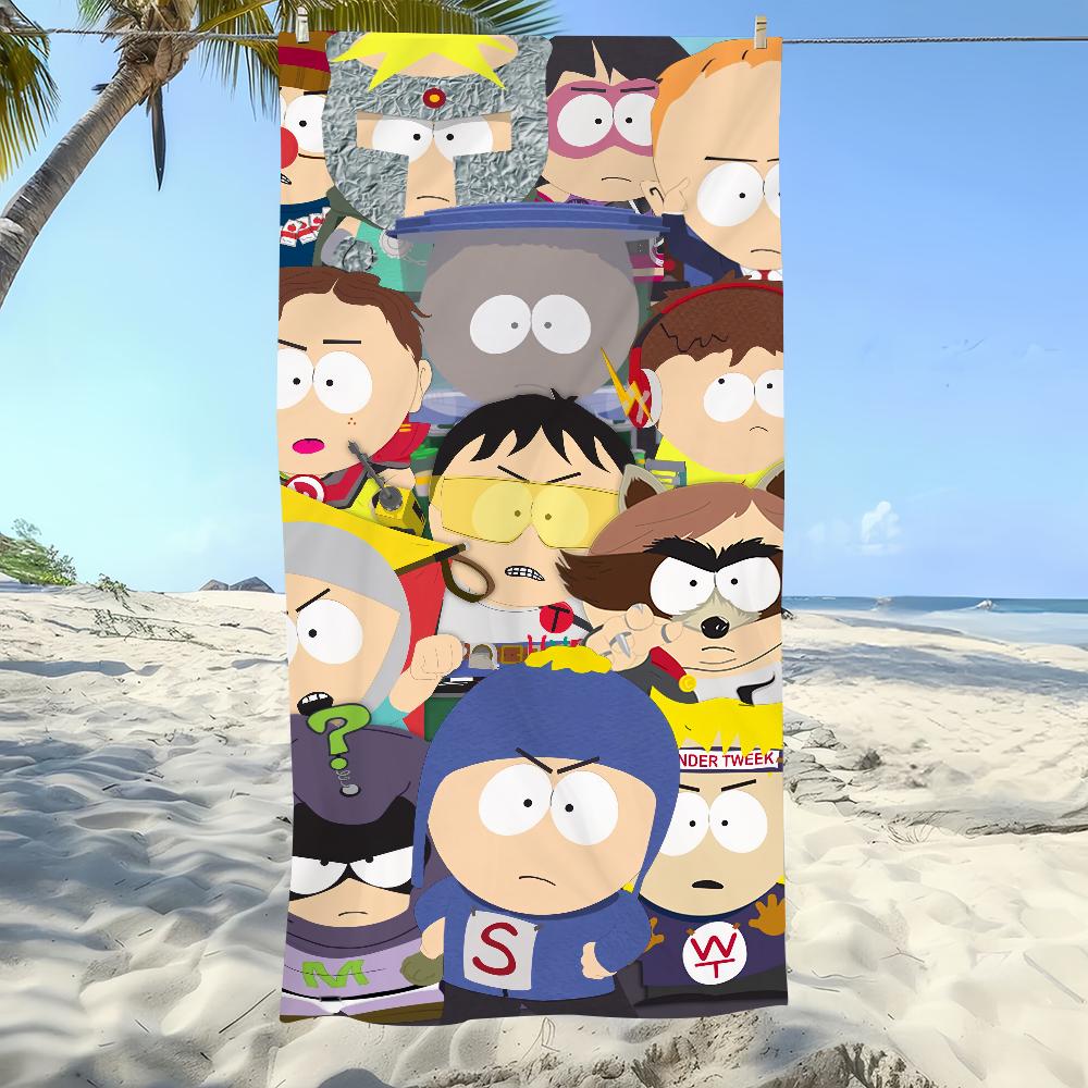 

Cartoon S-South-h Cool Towel Soft Pool Gift For Travel Gym Shower Camping Quick Dry Sports Large P-Parkes-k Beach Towel W40*H60(CM)