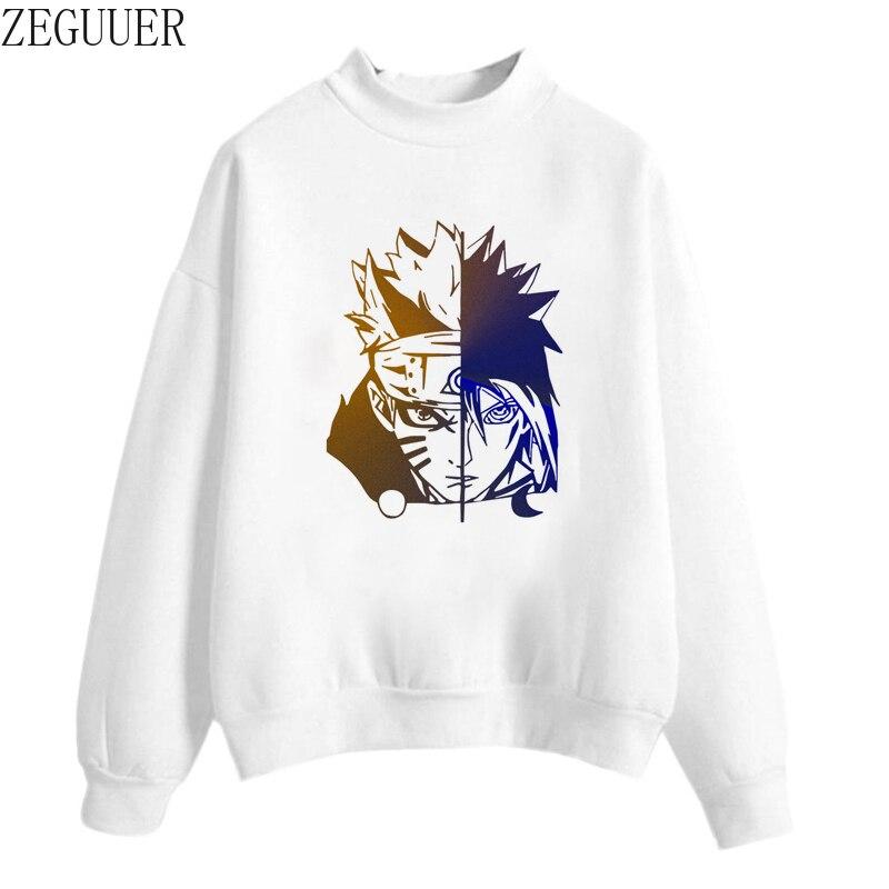 

Naruto X Sasuke Большой длинный рукав O-neck Толстовка Осень Повседневная Топ Одежда унисекс