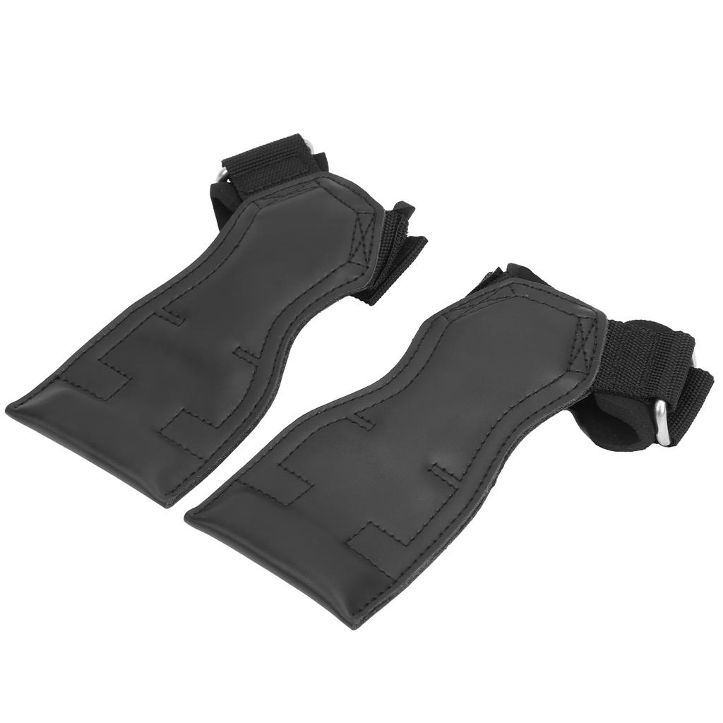 1Pair Artificial Cattlehide Training Gloves Pullups Dumbbells Hand Guards Wrist Guards