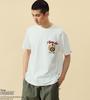Tops X ALPHA Short Sleeve TC1627 WHITE [Alpha Industries] T-Shirt/Snoopy (FLY BOY) Men's