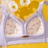 Lace Bra Women's Beautiful Back Fixed Cup Gathering Bra Anti Sagging Bra Anti Glare Bra Sexy Seamless Bra
