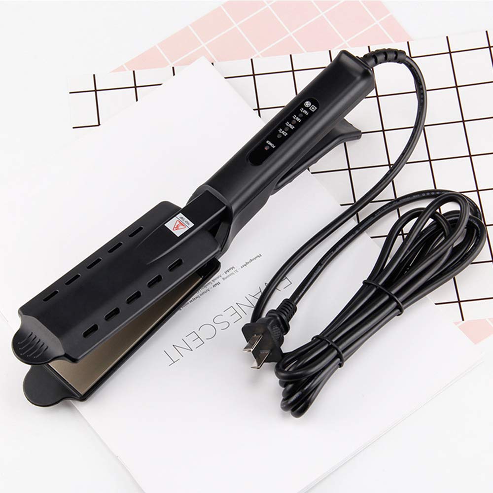 Hair Straightener Professional Glider Ceramic Tourmaline Ionic Flat Iron, Straightens & Curls with Four Adjustable Temperature,Hair Treatment Styling