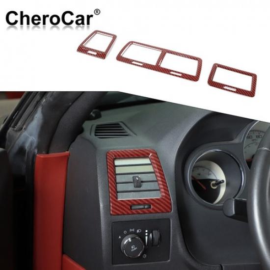 Dashboard AC Air Conditioner Vent Trim Decor Cover for Dodge Challenger 2009-14