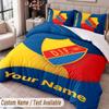 Djurgårdens IF Printed Bedding Set Custom Name Text 1 Duvet Cover 2 Pillowcases For Bedroom