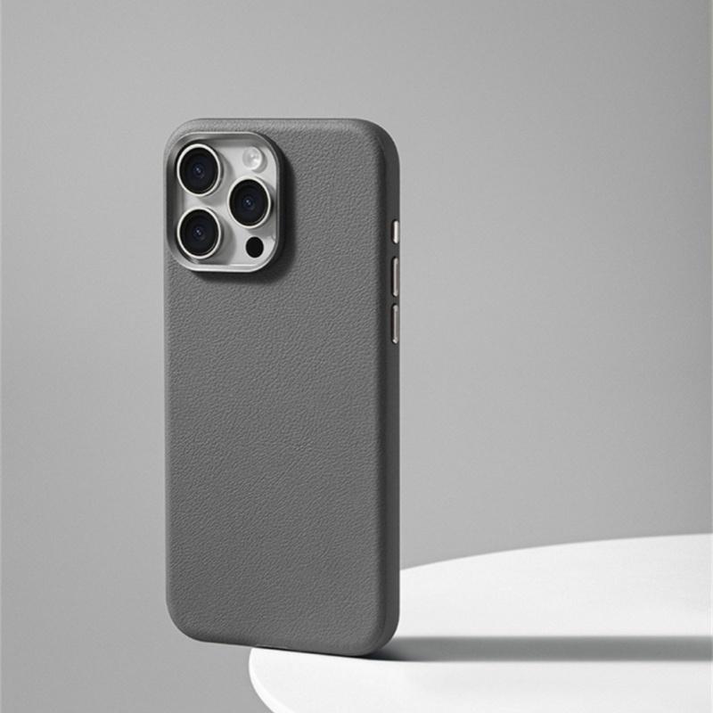 Luxury  Leather Magnetic Phone Cases For iPhone 16 Pro Max 15 14 Plus 13 12 Slim Magnetic Wireless Charge Shockproof Cover