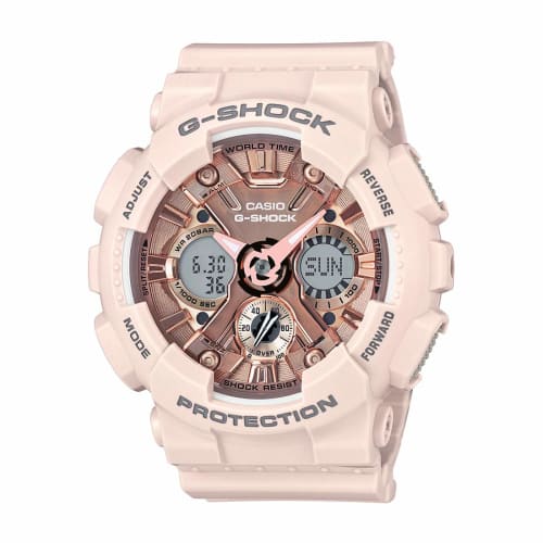 

Casio Men s G-Shock S Series Gma-S120Mf-4A Gmas120Mf-4A Illuminated Analog-Digital 200M Women s Watch, White, Digital, Quartz Movement