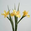 Artificial Iris Flower Fabric Flower Arrangement Lifelike Faux Floral for Home Wedding Party Decoration
