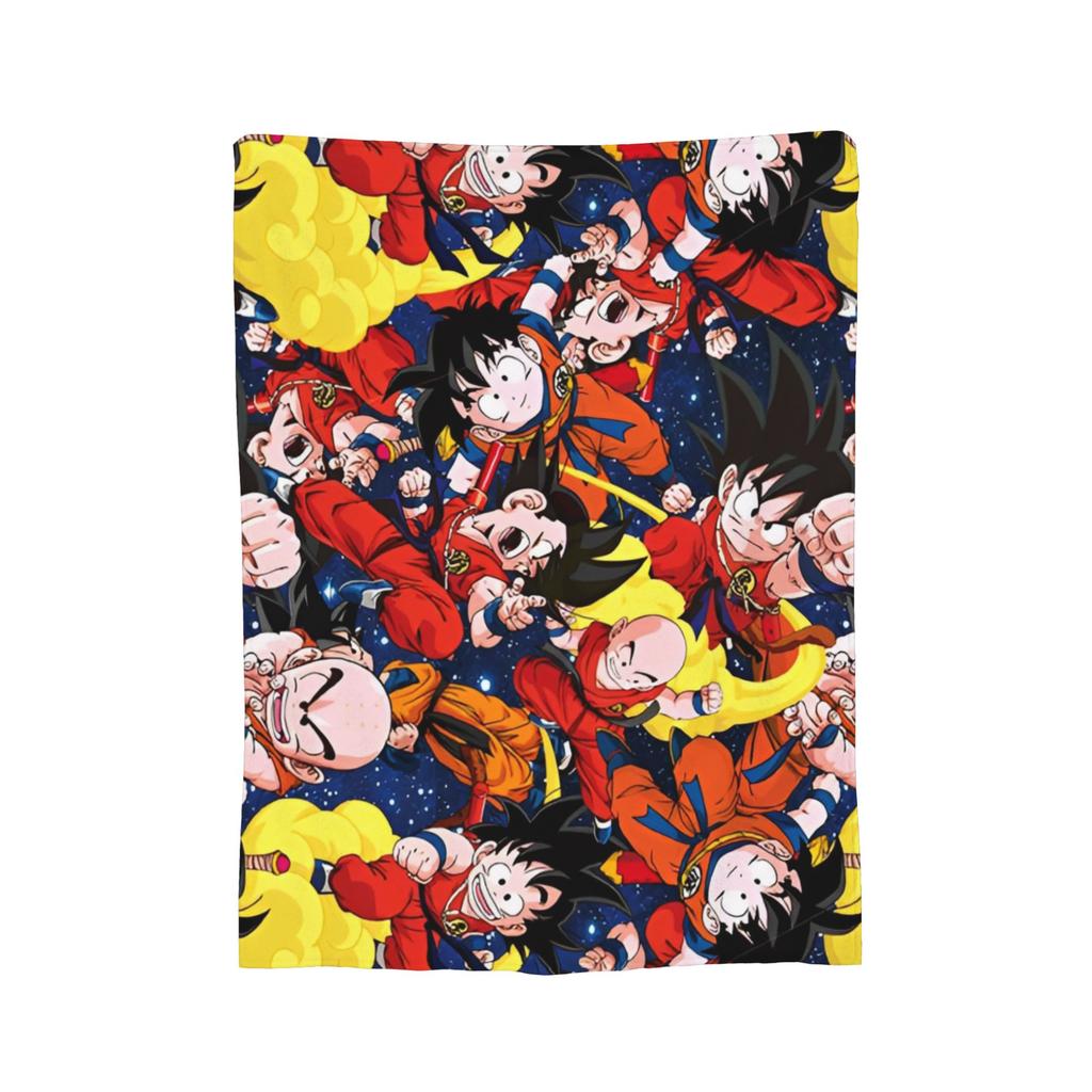 Japanese Anime DBZ Blankets Plush Throw Blanket Summer Air Conditioning Portable Soft Warm Bedsprea,