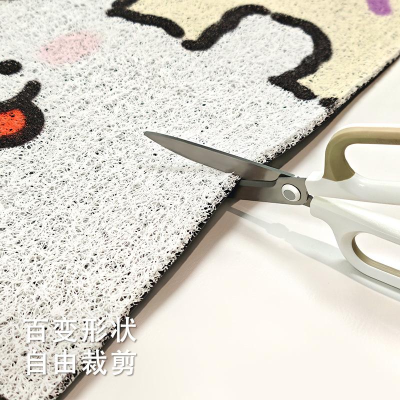 Cartoon Puppy Floor Mat, Door Mat, Silk Ring, Dirt-Resistant And Easy To Take Care Of, Foot Mat, Entrance Can Be Cut, Carpet Non-Slip Mat