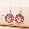 Vintage Cute Cartoon Animal Kitten Rabbit Panda Deer Earrings For Women Girls Jewelry Sweet Moon Cat Squirrel Enamel Earrings